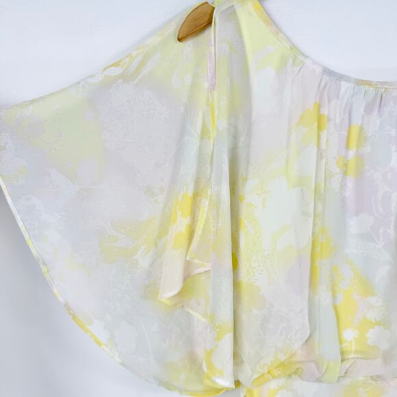 Mod Cloth Women's Flutter of Flattery Midi Dress Small Yellow Garden Girl - Picture 3 of 16